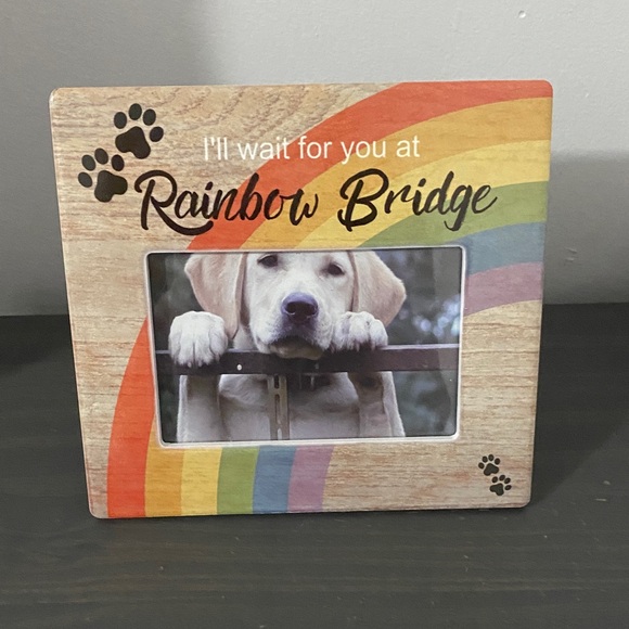 Banberry Designs Other - Banberry Designs I’ll wait for you at Rainbow Bridge pet loss photo frame 4 c 6